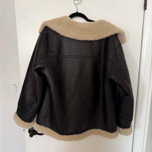 MANGO faux shearling lined coat - Picture 4 of 5